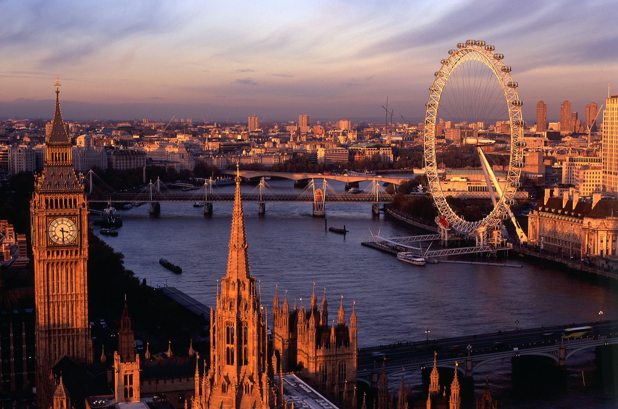 Clare Woessner. Big Ben and London Eye