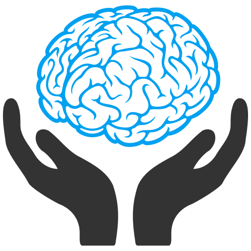 Hands with Brain Icon
